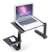 Adjustable Laptop Stand – Ergonomic Aluminum Laptop Desk with Cooling Vents & Mouse Pad - SJ Backyard