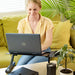 Adjustable Laptop Stand – Ergonomic Aluminum Laptop Desk with Cooling Vents & Mouse Pad - SJ Backyard