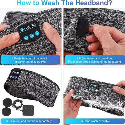 2-in-1 Wireless Sleeping Headphones, Sports Headband