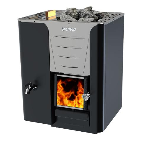 Harvia Pro 20 LS Pro Series LS, 24.1kW, Sauna Wood Stove with Water Tank-Sauna Heaters-Harvia-SJ Backyard Inc