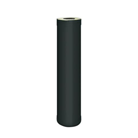 Harvia WHP1000M Sauna Wood Stove Chimney Extension, 1000mm, Black Steel-Sauna Accessories-Harvia-SJ Backyard Inc