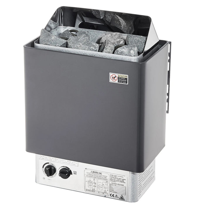 Sauna Heater Stove 6KW Stainless Steel with Internal Controller for Wet and Dry Use