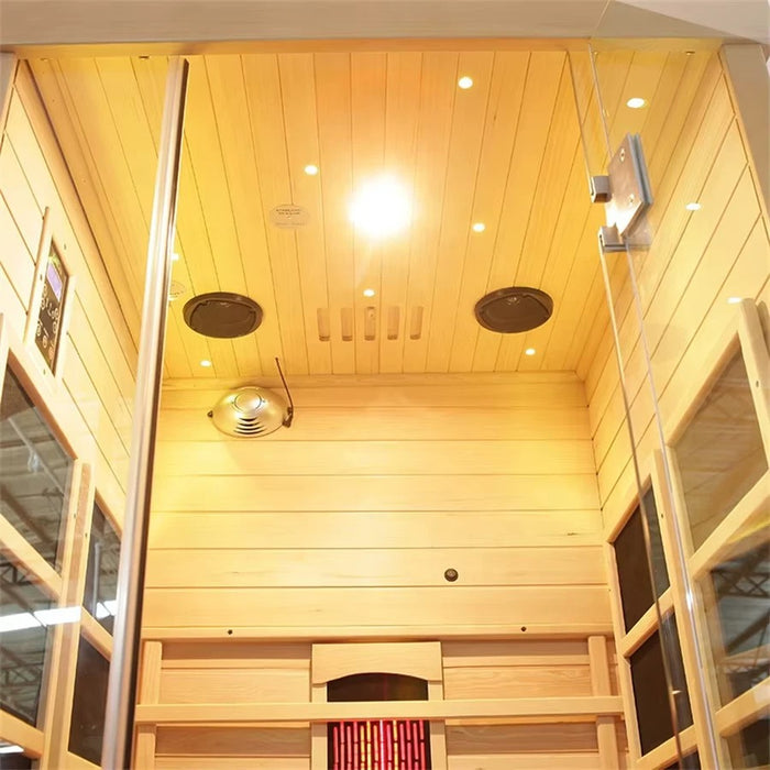 1 to 2 Person Indoor Infrared Wooden Sauna